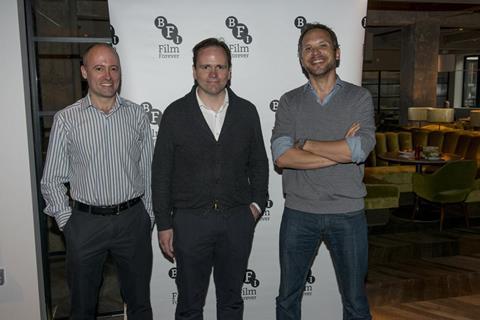 John Trafford-Owen (Studiocanal), Danny Perkins (Studiocanal) and Thorsten Schumacher (Hanway)